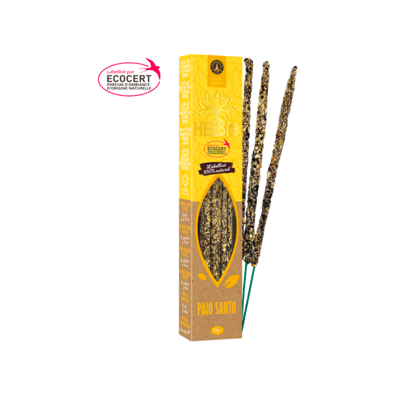 Encens Smudge Herbio – Palo Santo  20g – Certifié Ecocert