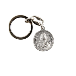 Porte-clés double face – Ste Thérèse double face revers avec priere