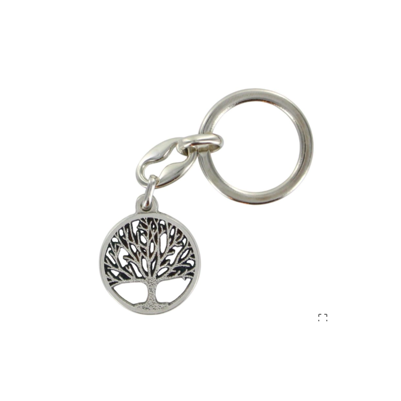 Porte-clé Arbre de Vie – 2,5 cm – Argenté