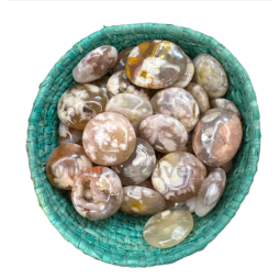 Agate Fleur de Cerisier – Pierre Roulée