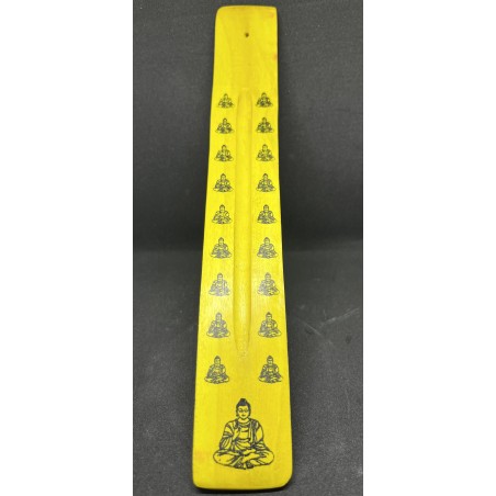 porte encens jaune bouddha