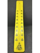 porte encens jaune bouddha