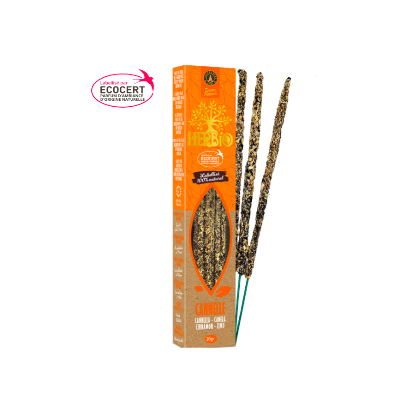 Encens Smudge Herbio – Cannelle 20g – Certifié Ecocert