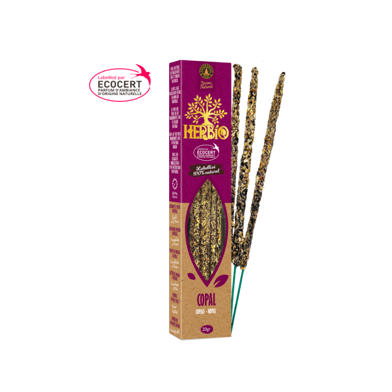 Encens Smudge Herbio –  Copal 20g – Certifié Ecocert