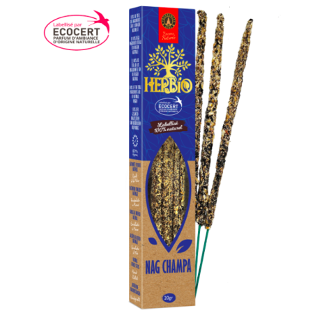 Encens Smudge Herbio –  Nag Champa 20g – Certifié Ecocert
