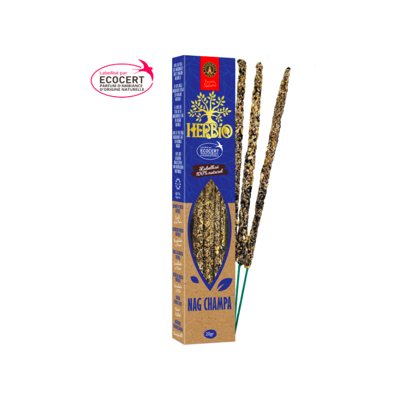 Encens Smudge Herbio –  Nag Champa 20g – Certifié Ecocert