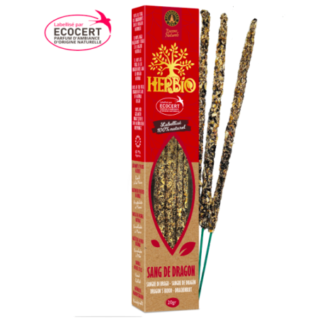 Encens Smudge Herbio –  Sang de Dragon– Certifié Ecocert