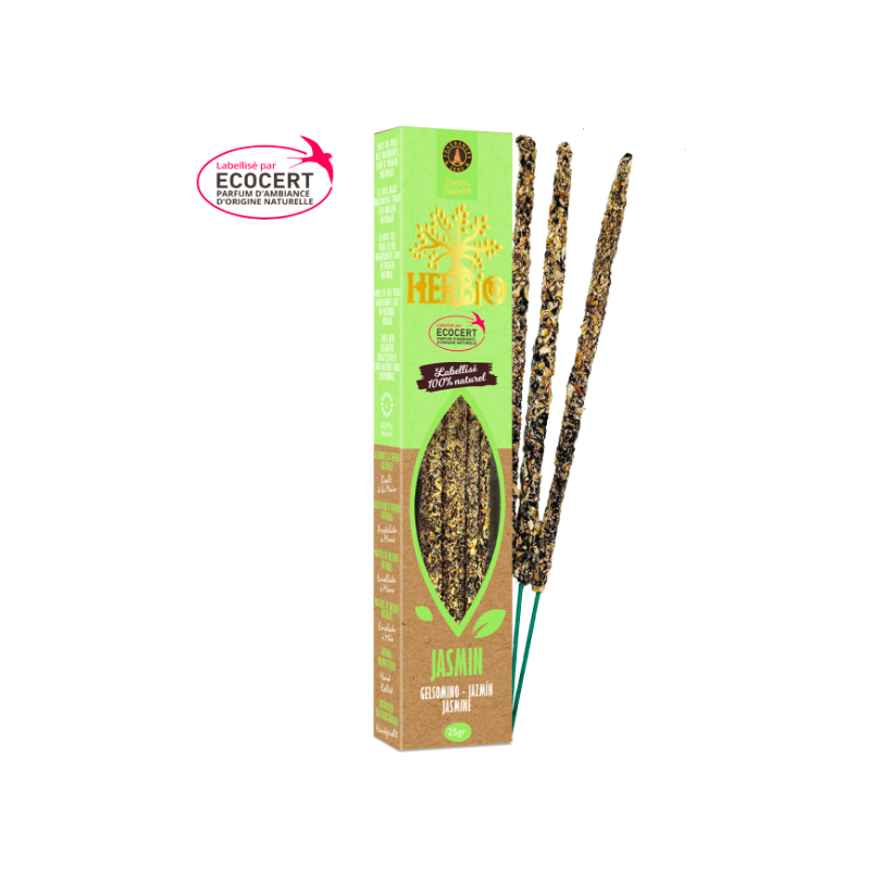 Encens Smudge Herbio – Jasmin   – Certifié Ecocert