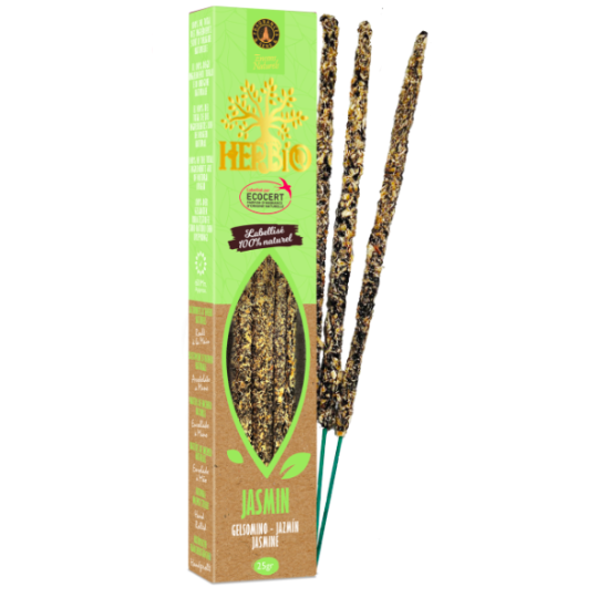 Paquet d'Encens Smudge Ecocert Herbio Jasmin 20g