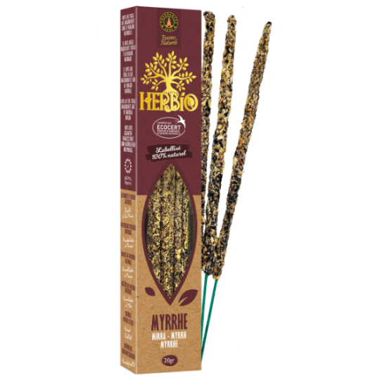 Encens Smudge Ecocert Herbio Myrrhe 20g