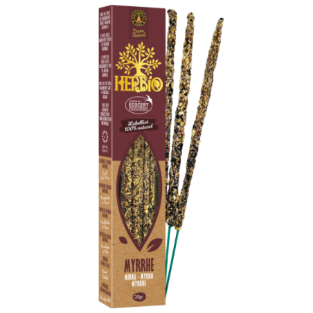 Encens Smudge Ecocert Herbio Myrrhe 20g