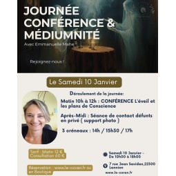 Journée Conférence & Médiumnité-   ( Réservation )