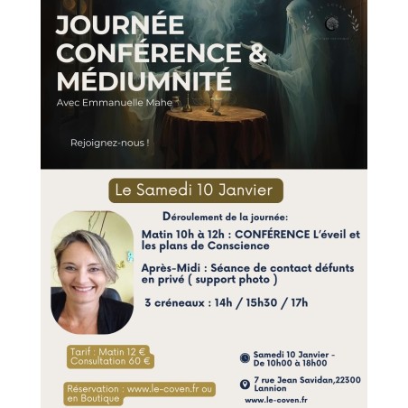Journée Conférence & Médiumnité-   ( Réservation )