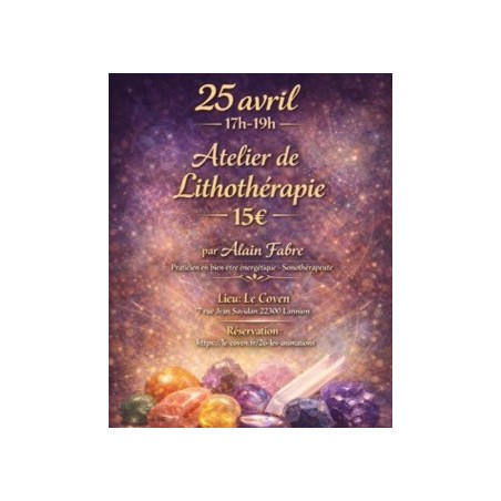 Atelier  Lithothérapie