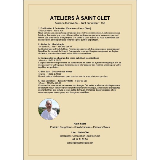 ATELIERS DE SAINT-CLET