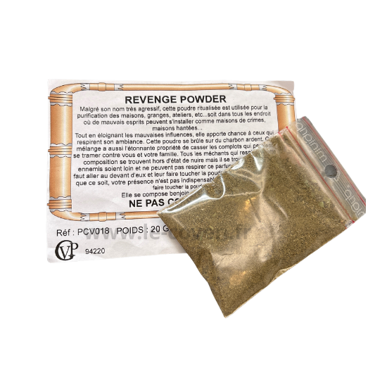 Mélanges vaudou REVENGE POWDER : purifie les lieux hantés