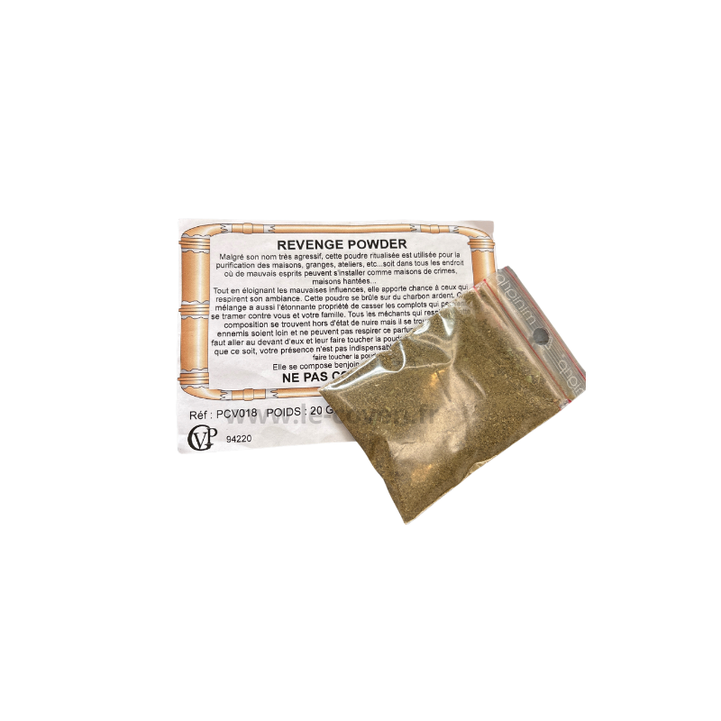 Mélanges vaudou REVENGE POWDER : purifie les lieux hantés